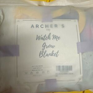 Archer’s Kids Watch Me Grow Blanket Baby Monthly Milestone Multicolor New Cute